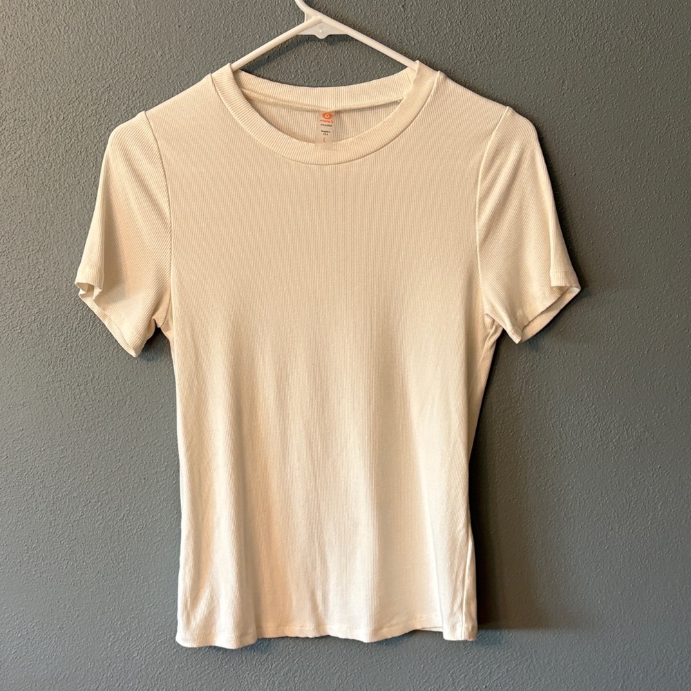 Mono B Off-White Short Sleeve Tee
